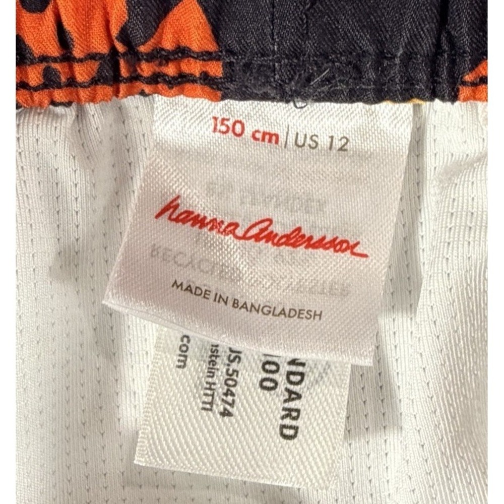 Hanna Andersson Swim Trunks Boy's Sz 12 Black Ocean Friends - Picture 2 of 6
